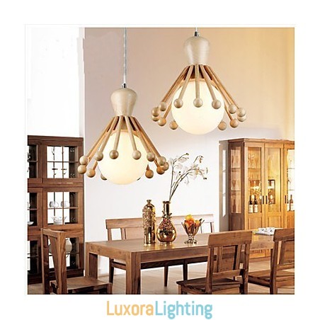 Designer Touch Decorative Garden Wooden Chandelier Simple Nordic Wood Chandelier 2