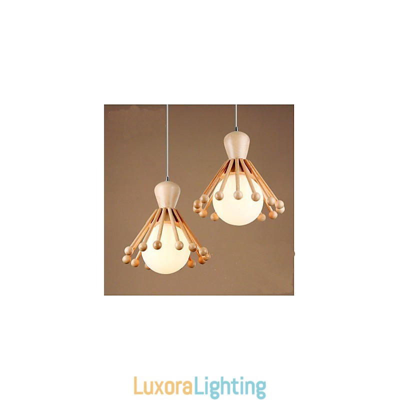 Designer Touch Decorative Garden Wooden Chandelier Simple Nordic Wood Chandelier 2