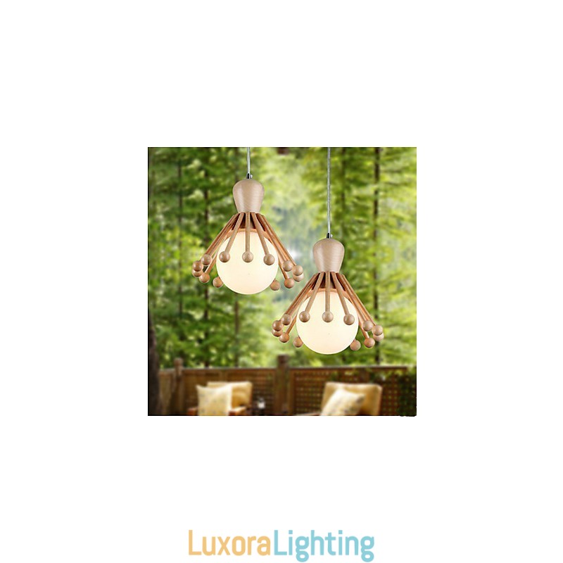 Designer Touch Decorative Garden Wooden Chandelier Simple Nordic Wood Chandelier 2