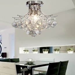 Designer Touch Decorative Chandelier Modern Crystal 3 Lights