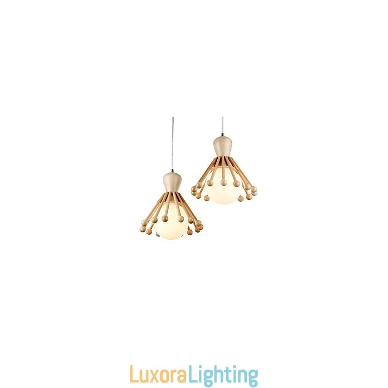 Designer Touch Decorative Garden Wooden Chandelier Simple Nordic Wood Chandelier 2