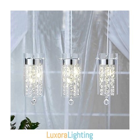 Designer Touch Decorative Artistic Crystal Pendant Light with Glass Shades G4 Bulb Base