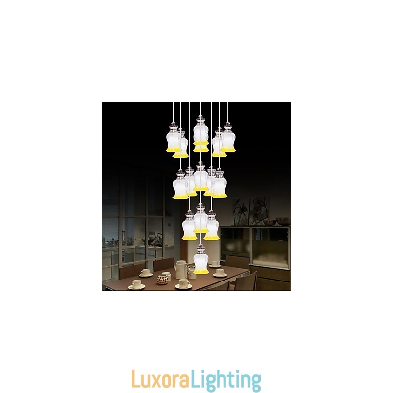 Designer Touch Decorative Restaurant 15 Head Of Modern Simple Crystal Pendant Pendant