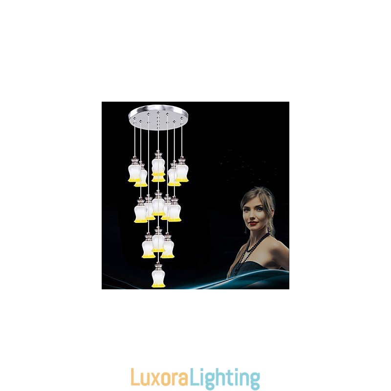 Designer Touch Decorative Restaurant 15 Head Of Modern Simple Crystal Pendant Pendant