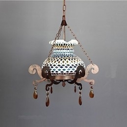 Designer Touch Decorative One Seat Pastoral Industrial Art Single Vintage Chandelier