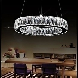 Designer Touch Decorative Crystal Chandelier Lights Lighting Modern Single Rings K9 Large Crystal Indoor Ceiling Light Fixtures