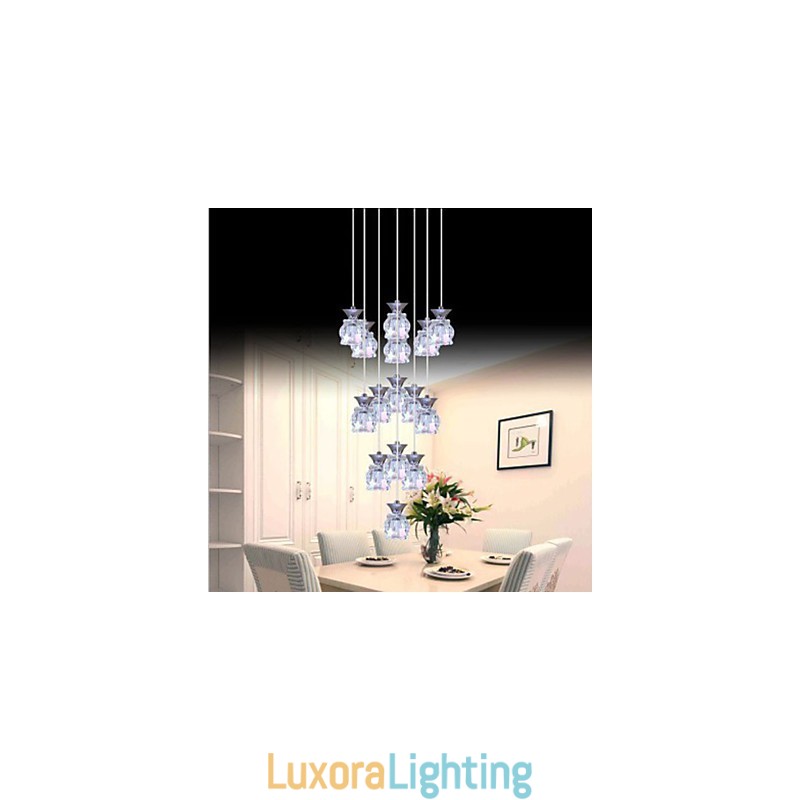 Designer Touch Decorative Restaurant 15 Head Of Modern Simple Crystal Pendant Pendant
