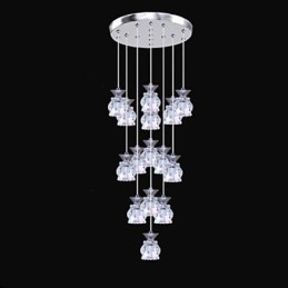 Designer Touch Decorative Restaurant 15 Head Of Modern Simple Crystal Pendant Pendant