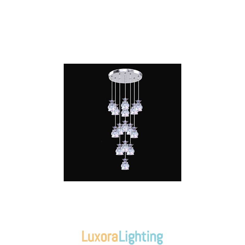 Designer Touch Decorative Restaurant 15 Head Of Modern Simple Crystal Pendant Pendant