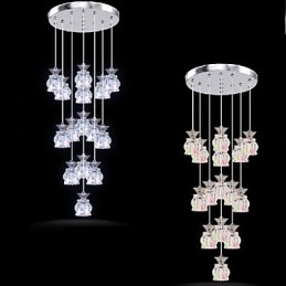 Designer Touch Decorative Restaurant 15 Head Of Modern Simple Crystal Pendant Pendant