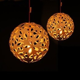 Designer Touch Decorative Chandelier Mini Style Lantern Wood Bamboo