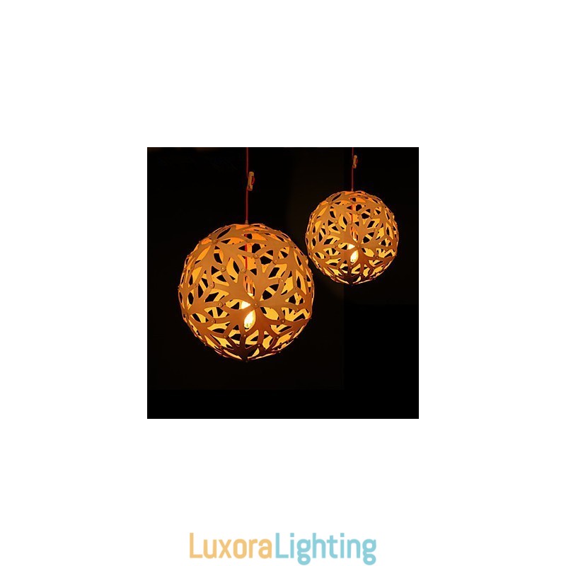 Designer Touch Decorative Chandelier Mini Style Lantern Wood Bamboo