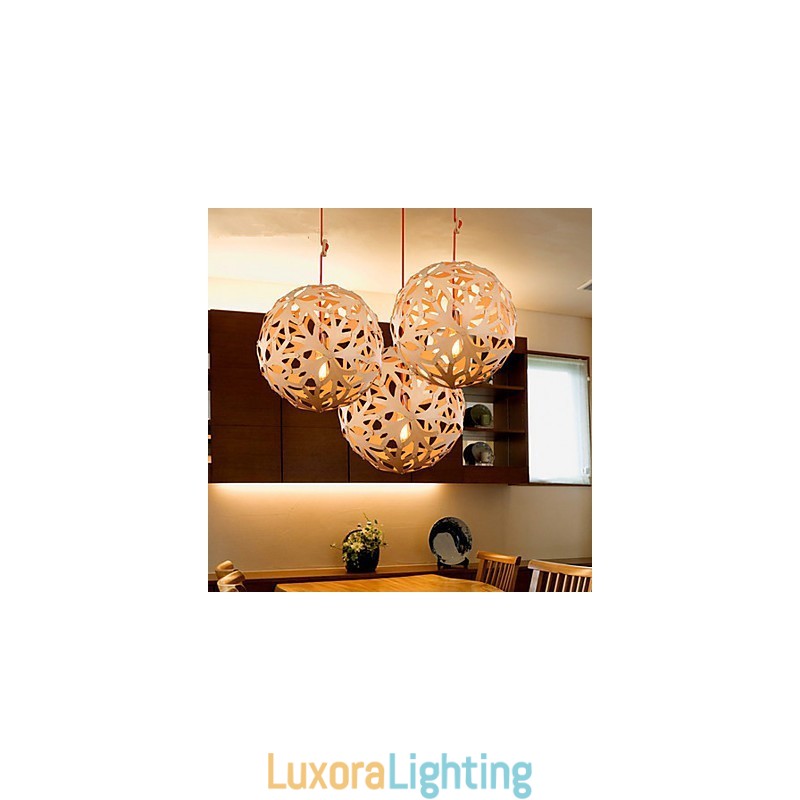 Designer Touch Decorative Chandelier Mini Style Lantern Wood Bamboo