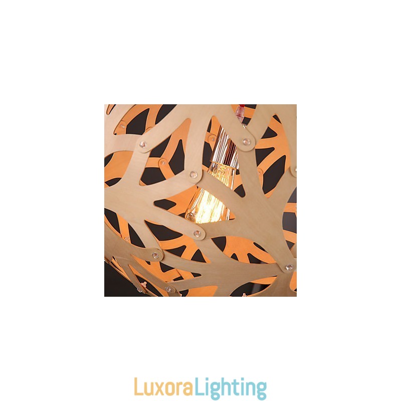 Designer Touch Decorative Chandelier Mini Style Lantern Wood Bamboo