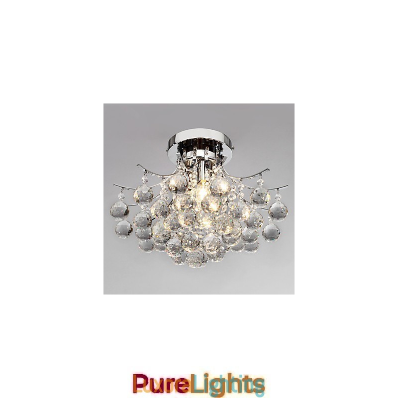 Designer Touch Decorative Chandelier Modern Crystal 3 Lights