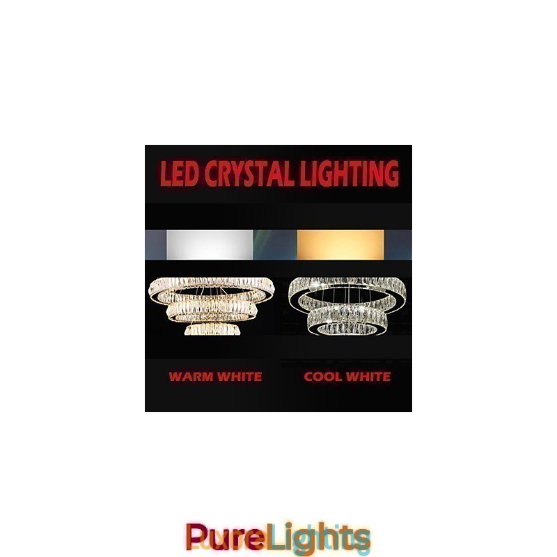 Designer Touch Decorative Crystal Chandelier Lights Lighting Modern Single Rings K9 Large Crystal Indoor Ceiling Light Fixtures