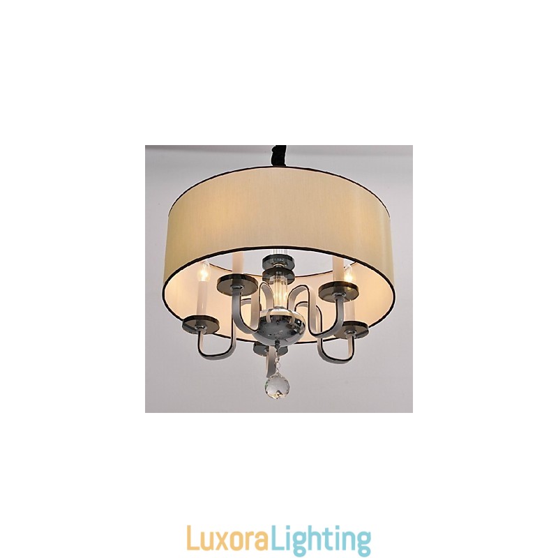 Designer Touch Decorative Modern Contemporary Crystal Chrome Metal Pendant Light