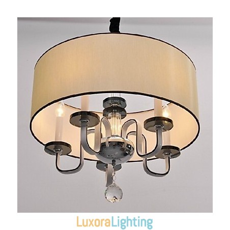 Designer Touch Decorative Modern Contemporary Crystal Chrome Metal Pendant Light