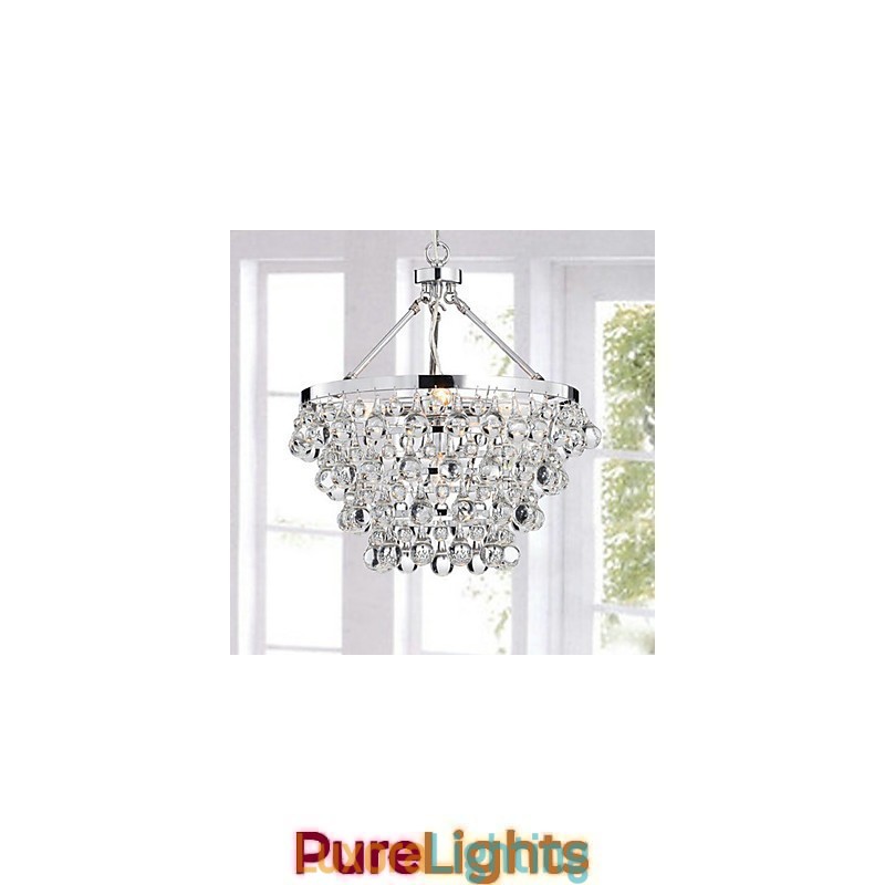 Designer Touch Decorative Traditional Classic Crystal Chrome Metal Chandelier