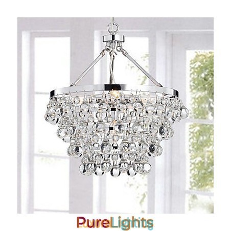 Designer Touch Decorative Traditional Classic Crystal Chrome Metal Chandelier