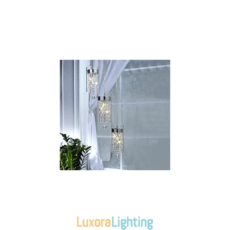 Designer Touch Decorative Artistic Crystal Pendant Light with Glass Shades