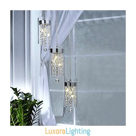 Designer Touch Decorative Artistic Crystal Pendant Light with Glass Shades