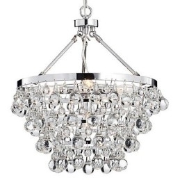Designer Touch Decorative Traditional Classic Crystal Chrome Metal Chandelier