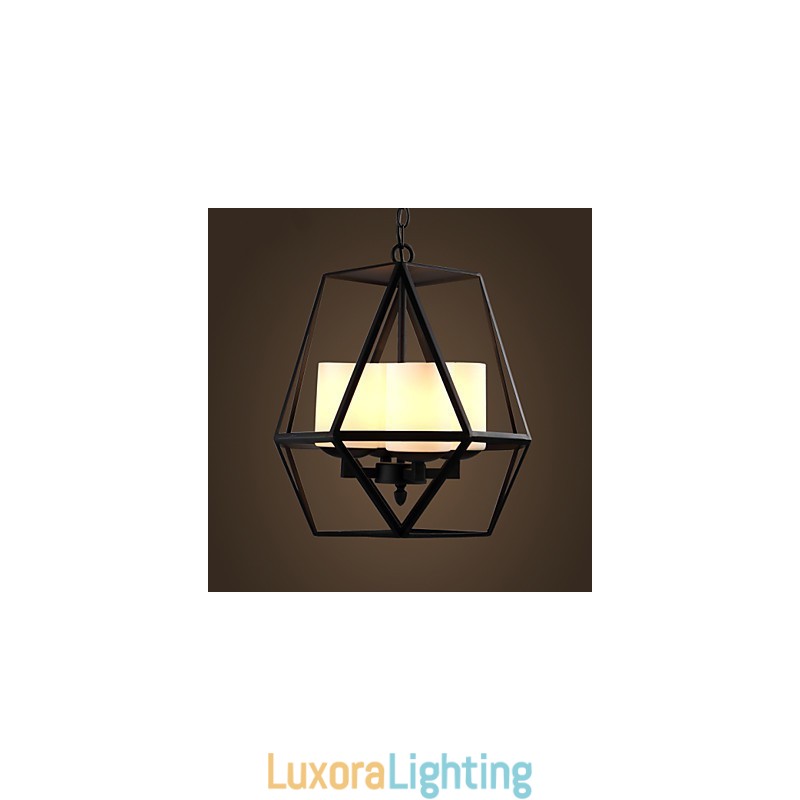 Designer Touch Decorative Top level Americange Vintage black Iron Lamp Modern Chandelier Chandelier 4 lights