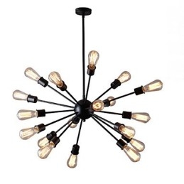 Designer Touch Decorative Modern 20 Light Pendant Light in Radial Feature