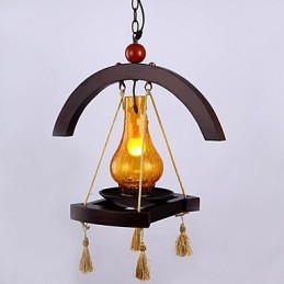 Designer Touch Decorative Americange Solid Wood Pendant lamp