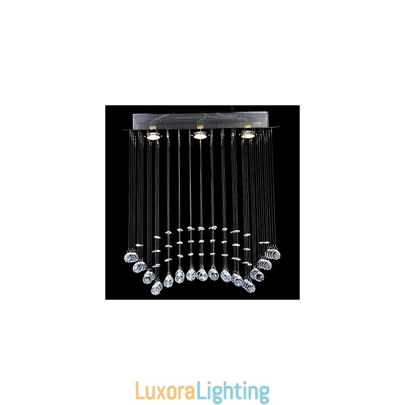 Designer Touch Decorative Traditional Classic Crystal Chrome Metal Flush Mount