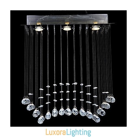 Designer Touch Decorative Traditional Classic Crystal Chrome Metal Flush Mount