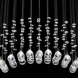 Designer Touch Decorative Traditional Classic Crystal Chrome Metal Flush Mount