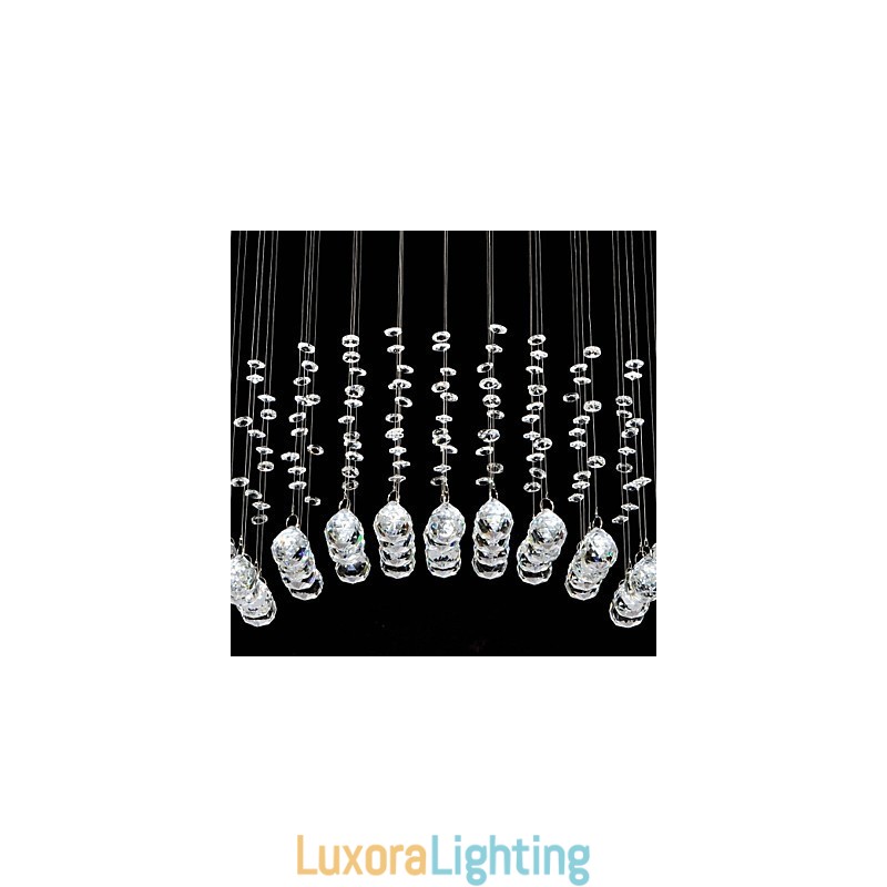 Designer Touch Decorative Traditional Classic Crystal Chrome Metal Flush Mount