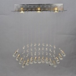 Designer Touch Decorative Traditional Classic Crystal Chrome Metal Flush Mount