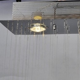 Designer Touch Decorative Traditional Classic Crystal Chrome Metal Flush Mount