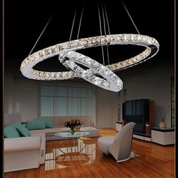 Designer Touch Decorative Hotel Pendant Light Crystal Chandelier Lighting Ceiling Lamps Fixtures with Warm and Cool White