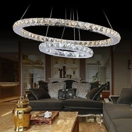 Designer Touch Decorative Hotel Pendant Light Crystal Chandelier Lighting Ceiling Lamps Fixtures with Warm and Cool White
