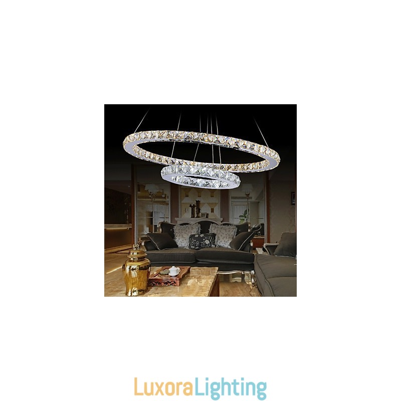 Designer Touch Decorative Hotel Pendant Light Crystal Chandelier Lighting Ceiling Lamps Fixtures with Warm and Cool White