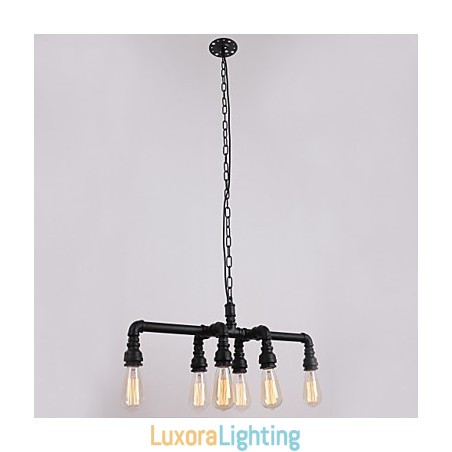 Designer Touch Decorative Water Pipe Retro Plating Light Painting Pendant