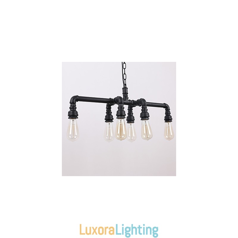 Designer Touch Decorative Water Pipe Retro Plating Light Painting Pendant