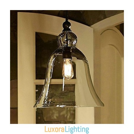 Designer Touch Decorative Country Mini Style Painting Glass Pendant Light