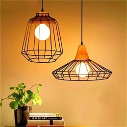 Designer Touch Decorative American Retro Birdcage Shape Iron Art Chandelier