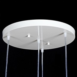 Designer Touch Decorative White Pendant Four Lights Pattern Glass Shade Hand Gilt European Retro Classic