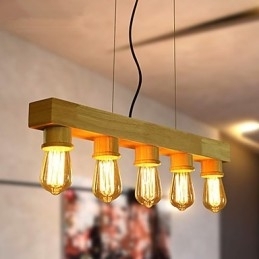 Designer Touch Decorative Pendant Lights Country Wood Bamboo