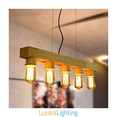 Designer Touch Decorative Pendant Lights Country Wood Bamboo