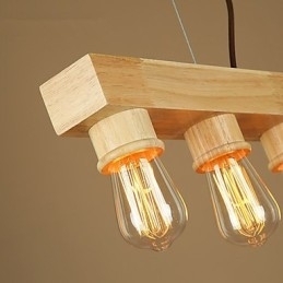 Designer Touch Decorative Pendant Lights Country Wood Bamboo