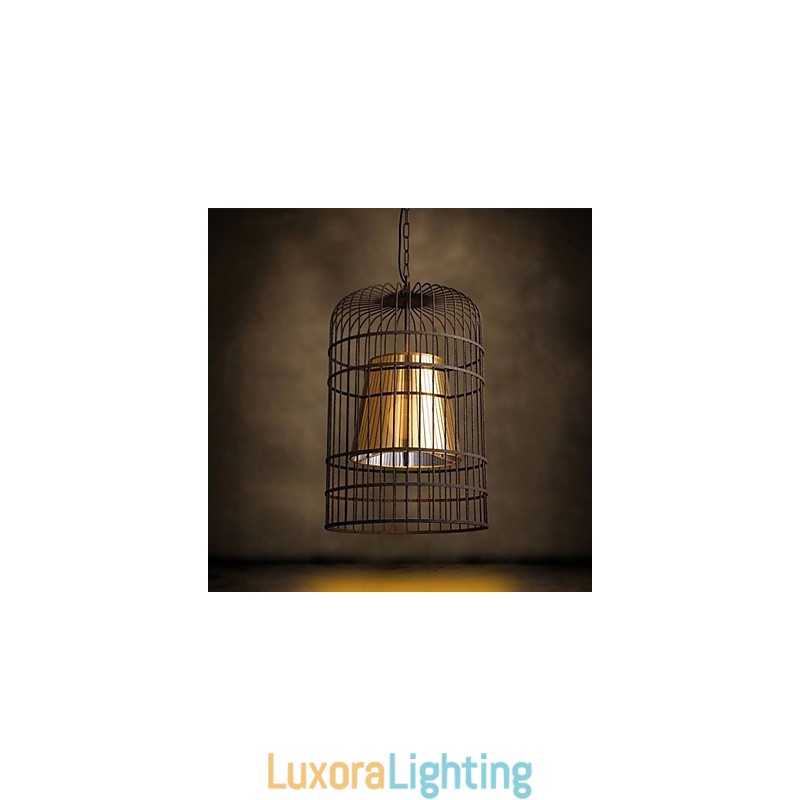 Designer Touch Decorative Chandelier Rustic Lodge Drum Metal