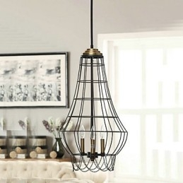 Designer Touch Decorative Country Mini Style Painting Metal Pendant Light