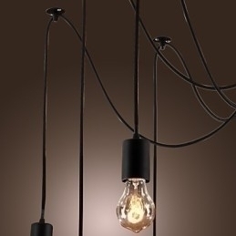 Designer Touch Decorative Chandelier Vintage Design Bulbs Included Living 10 Lights Pendant Light